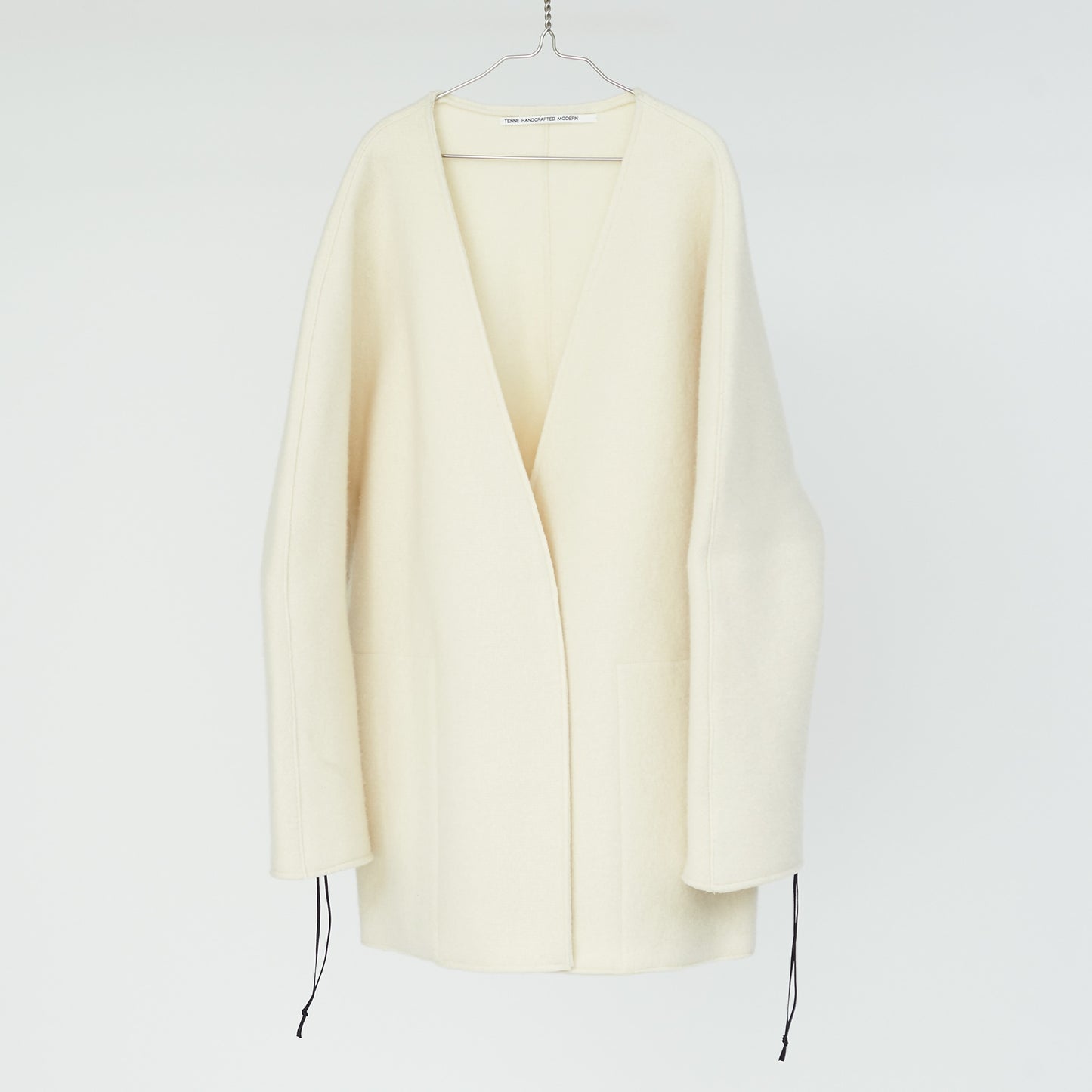 no collar knit jacket