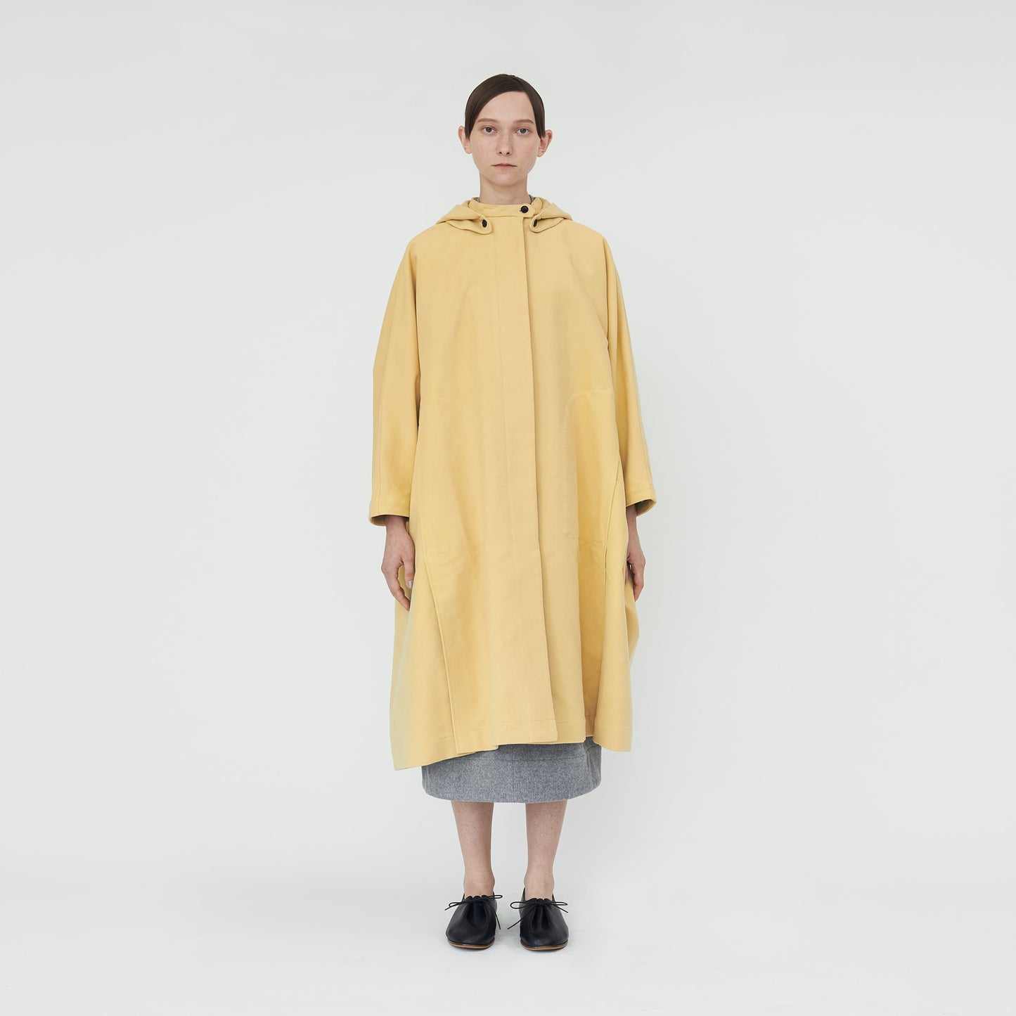 brisbane moss long cape coat