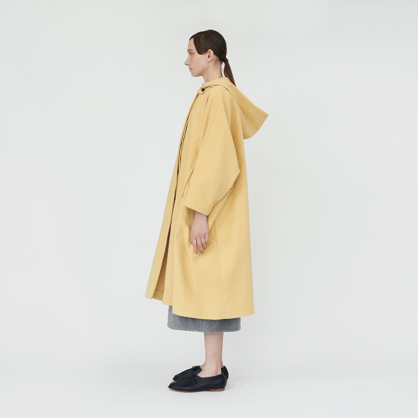 brisbane moss long cape coat