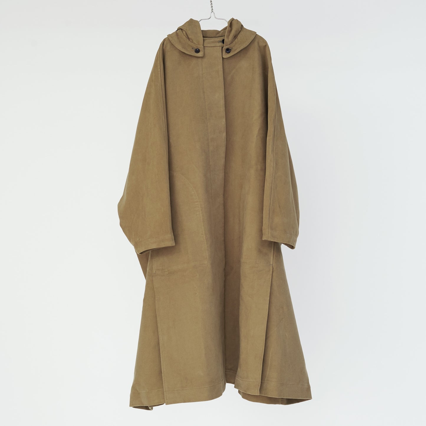 brisbane moss long cape coat